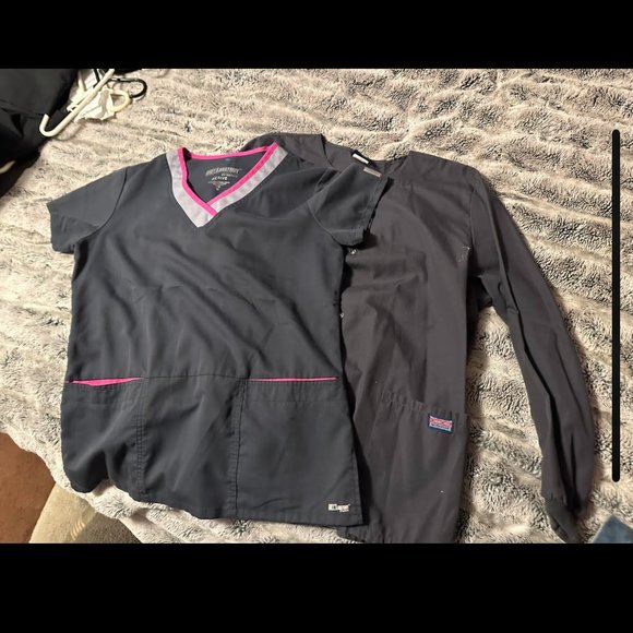 Gray Scrub Top & Lab Coat - Picture 1 of 1